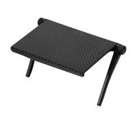sourcing map Étagère supérieure pour écran TV, 18 x 11,2 cm, en plastique, réglable, support supérieur universel, étagères de rangement pour boîte multimédia, console de jeu, routeur, téléphone, noir