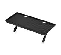 sourcing map Étagère supérieure pour écran TV, 30 x 12,4 cm, étagère réglable en plastique, support supérieur pour moniteur, étagère de rangement avec trou pour boîte multimédia, console de jeu