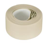 sourcing map Étanche Sceller Calfeutrage Bande Ruban Auto Adhésif 1.5"W x 10.5'L PVC Étanchéité Ruban Adhésif pour Cuisine Toilettes Beige