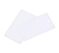 sourcing map Étiquettes Amovible Imperméable Fils 1,95x3,51" Blanc 50Pcs | Extérne Étiquetage, Plastique, Pour Produit Identification Étiquettes Vanne Marquage