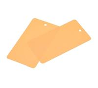 sourcing map Étiquettes Expédition Imperméable Fils Plastique pour Produit Identification Étiquettes Vanne Marquage Extérne Étiquetage 1.95x3.51 pouce Orange 50Paquets