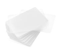 sourcing map Étiquettes Expédition Plastique Vide Étanche Œillet Trou, pour Produit Identification Étiquettes, Valve Marquage, Étiquetage Externe, 40 x 60mm Transparent Paquet 50