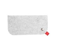 sourcing map Étui à lunettes souple en feutre pour lunettes de soleil - Gris, gris, 7.09 inch