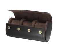 sourcing map Étui de voyage portable en cuir à 3 emplacements pour montres pour homme et femme, organiseur de montres avec coussins amovibles pour voyage, affichage, rangement à domicile, café