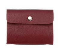 sourcing map Étui fin en cuir pour cartes de crédit et de visite avec 24 emplacements pour homme et femme, bordeaux