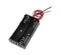 sourcing map Étui porte-piles AA 2 x 1,5 V à ressort à 2 fils