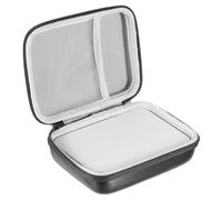 sourcing map Étui pour médiators de guitare en cuir synthétique synthétique, Noir , 150mm x 120mm x 55mm, Moderne