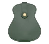 sourcing map Étui pour médiators de guitare en cuir synthétique synthétique pour guitare électrique acoustique, Vert, 138mm x 108mm x 10mm
