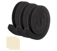 sourcing map EVE Lot de 3 bandes d'étanchéité en mousse à cellules ouvertes pour climatiseur de 2,5 cm de large x 2,5 cm d'épaisseur, noir