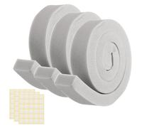 sourcing map EVE Lot de 3 bandes d'étanchéité en mousse à cellules ouvertes pour climatiseur de 2,5 cm de large x 5,1 cm d'épaisseur, gris