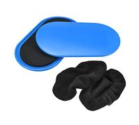 sourcing map Exercice Noyau Glisseurs Ovale Disques Glisse avec Pieds Couvercles Double Face Usage en Maison Salle Sport pour Corps Entier Entraînement Bleu