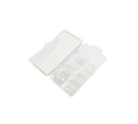 sourcing map- Extension d'ongles à couverture complète en plastique - 100 pièces - Transparent