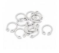 sourcing map Externe Circlip R Arbre à Ressort Clip Anneaux 10mm 10pcs