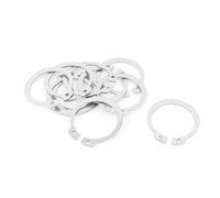 sourcing map Externe Circlip R Arbre à Ressort Clip Anneaux 30mm 10pcs