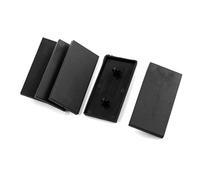 sourcing map Extrusion capuchon d'extrémité pour 80 x 40mm T-Slot Profil Aluminium Noir 5Pcs