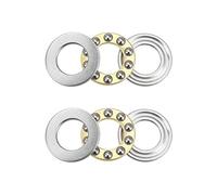 sourcing map F10-18M Poussée Billes Roulements 10mm x 18mm x 5.5mm Chrome Acier Unique Direction 2pcs