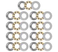 sourcing map F6-12M Lot de 9 roulements à billes en laiton avec rondelles ABEC1 6 mm x 12 mm x 4,5 mm