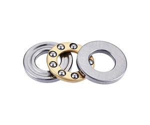 sourcing map F6-12M Poussée Billes Roulements 6mm x 12mm x 4.5mm Chrome Acier Unique Direction