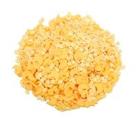 sourcing map Fausses saupoudres de 100 g de sucre en résine - Étoile et lune - Tranches d'argile polymère pour nail art, bricolage, gâteaux, coque de téléphone, remplissage, cartes, jaune/jaune clair