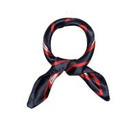 sourcing map Femme Tache Imprimé Carré Écharpes Foulard Cou Écharpe Blanc-Pois rouge Bleu taille unique