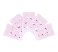 sourcing map Femmes 3 rangées 2 sous-vêtements Soutien-Gorge Extender Soutien-Gorge Extension Sangle Adaptateur Rose Clair 3 rangées 2 Crochet 10 pièces