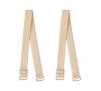 sourcing map Femmes léopards réglables Impression Soutien-Gorge Bretelles Remplacement Mode Bande élastique Beige 36cm