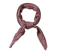 sourcing map Femmes Plissé Rhombe Tête Écharpe Enveloppes Foulard Bandana Couleur Unie Rose poussiéreux 104x42cm / 40.94x16.54 (L * W)