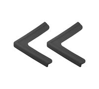 sourcing map Fenêtre Coin Gardes Bord Protecteurs, 2Paquet Standard Simple Style Sécurité Pare-Chocs, 70mmX15mm pour Fenêtre Coins, Bureaux, Cabinets, Noir