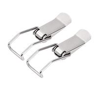 sourcing map Fermeture à Levier Fermoir 2.87 pouce Fer Ressort Chargé Basculer Loquet Verrou Agrafe Clip pour Tronc Boîtier Boîte Coffre - 2Pcs