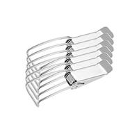 sourcing map Fermeture à Levier Fermoir 201 Acier Inox Ressort Chargé Basculer Loquet Capture Pince 86mm, 6pc