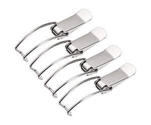 sourcing map Fermeture à Levier Fermoir 3.25 pouce Fer Ressort Chargé Basculer Loquet Verrou Agrafe Clip pour Tronc Boîtier Boîte Coffre 4Pcs