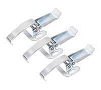 sourcing map Fermeture à Levier Fermoir 5.16 pouce Galvanized Dessin Verrou à Bascule avec Crochet en Acier à Ressort 3Pcs