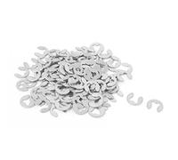 sourcing map Fermeture Externe Bague de Maintien E-Clip pour Circlips 2,5mm 100Pcs