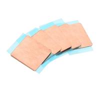 sourcing map Feuille de Cuivre pour Dissipateur Thermique, Épaisseur de 0,8 mm avec Ruban Adhésif Thermiquement Conducteur pour Le refroidissements du Processeur GPU - Lot de 5