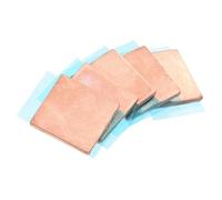 sourcing map Feuille de Cuivre pour Dissipateur Thermique, Épaisseur de 1,5 mm avec Ruban Adhésif Thermiquement Conducteur pour Le refroidissements du Processeur GPU - Lot de 5