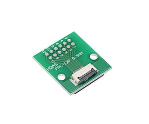 sourcing map FFC FPC 12 Broche 0.5mm 1mm Pas à Dip 2.0mm PCB Convertisseur Carte Couple Extension Adaptateur