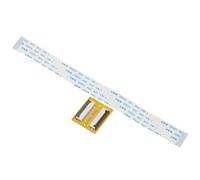 sourcing map FFC FPC 24 Pin 0.5mm Pas PCB Extension Connecteur Carte avec 20 Paquet 0,5mm Pas 150mm Flexible Plat Câble Trousse (Type A)