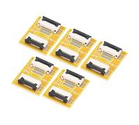 sourcing map FFC FPC Extension Carte PCB Prolonge ZIP HDD Connecteur 10 Broche 0.5mm Pas Unique Côté pour LCD 3D Imprimante Caméra DVD TV Portable Audio Paquet de 5