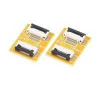 sourcing map FFC FPC Extension Carte PCB Prolonge ZIP HDD Connecteur 10 Broche 0.5mm Pas Unique Côté pour LCD 3D Imprimante Caméra DVD TV Portable Audio Paquet de 2