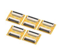 sourcing map FFC FPC Extension Carte PCB Prolonge ZIP HDD Connecteur 22 Broche 0.5mm Pas Unique Côté pour LCD 3D Imprimante Caméra DVD TV Portable Audio Paquet de 5