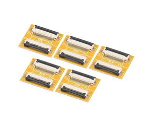 sourcing map FFC FPC Extension Carte PCB Prolonge ZIP HDD Connecteur 22 Broche 0.5mm Pas Unique Côté pour LCD 3D Imprimante Caméra DVD TV Portable Audio Paquet de 5