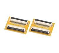 sourcing map FFC FPC Extension Carte PCB Prolonge ZIP HDD Connecteur 30 Broche 0.5mm Pas Unique Côté pour LCD 3D Imprimante Caméra DVD TV Portable Audio Paquet de 2