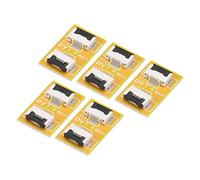 sourcing map FFC FPC Extension Carte PCB Prolonge ZIP HDD Connecteur 6 Broche 0.5mm Pas Unique Côté pour LCD 3D Imprimante Caméra DVD TV Portable Audio Paquet de 5