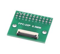 sourcing map FFC FPC PCB Convertisseur Carte 22 Broche 0.5mm Pas à DIP 2.54mm Unique Côté pour LCD 3D Imprimante Caméra DVD TV Portable Audio