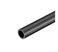sourcing map Fibre Carbone Rond Tube 16x12x500mm 3K Rouleau Mat Enveloppé Surface pour RC Avion Quadcopter 1Pcs