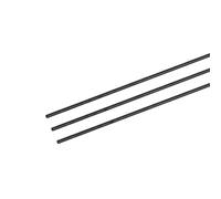 sourcing map Fibre carbone Tige, 1mm x 100mm pour RC Avion Bricolage Outil Aile Tube Quadricoptère Bras, Paquet de 3