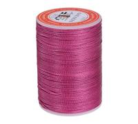 sourcing map Fil à coudre rond ciré - 85 m - En polyester ciré - 0,65 mm - Pour travaux manuels et loisirs créatifs - Violet