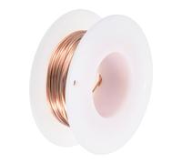 sourcing map Fil de cuivre souple (calibre 20, 10 m), 99,9 % fil de cuivre nu solide de 0,8 mm pour loisirs créatifs, jardinage, décoration (10 m)