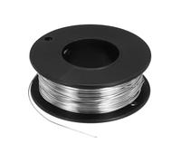 sourcing map Fil de résistance au chauffage Nichrome 80 Cr20Ni80 de calibre 24/0,5 mm, haute température, pour réparation de composants électroniques, noir