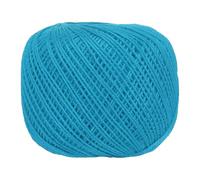 sourcing map Fil en coton pour crochet, tricot, broderie, couture - Bleu marine foncé - Taille 3 - 150 m